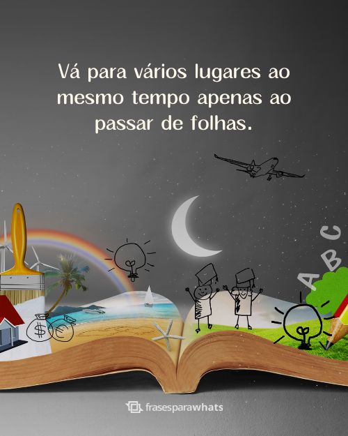 Frases sobre Leitura mostrando a importante de ler e aprender