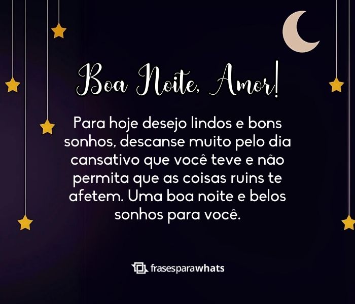 Frases de Boa Noite, Amor +97 Opções Românticas para Desejar Bons Sonhos