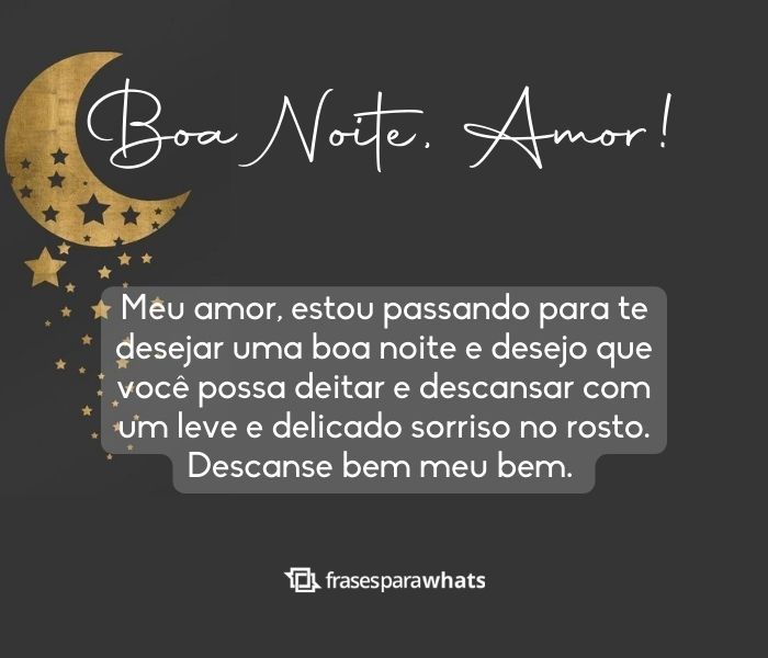 Frases de Boa Noite, Amor +97 Opções Românticas para Desejar Bons Sonhos